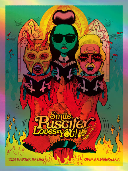 Puscifer - Omaha, NE 2025 - Rainbow Foil Edition