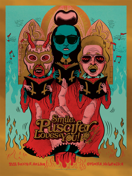 Puscifer - Omaha, NE 2025 - Gold Foil Edition
