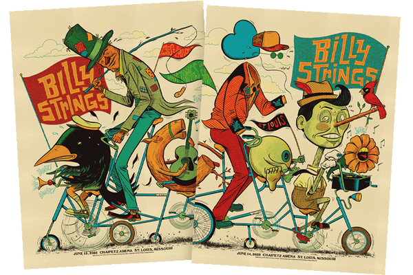 Billy Strings - St Louis, MO 2025 - Matching Numbered Set - Regular Edition