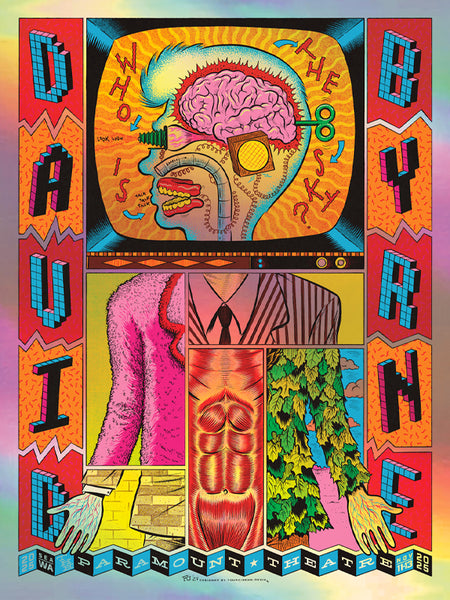David Byrne - Seattle, WA 2025 - Foil Edition